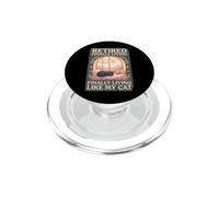 Un retraité drôle VIT Enfin comme la Retraite de Mon propriétaire de Chat PopSockets PopGrip pour MagSafe