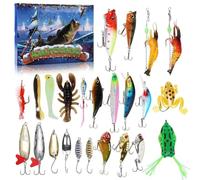 Un rêve de pêcheur dévoile des surprises quotidiennes dans le calendrier de l'Avent exclusif de pêche pour Noël 2024 (style 3)
