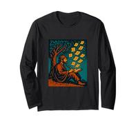 Un rêveur écrivant sous Les étoiles Manche Longue