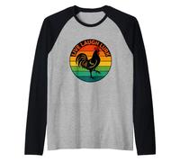 Un Rire drôle en Direct se Cache Un Coq Qui Dit Sarcastique Manche Raglan