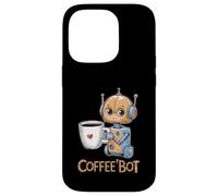 Un robot Coffee'Bot pour les amateurs de café Coque pour iPhone 14 Pro
