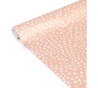 Un Rouleau De Papier Cadeau - Papier Affiche 80g - Dimensions : 5mx35cm (Spécial Petite Largeur) - Motif : Coeurs - Emballage Cadeau, Idéal Pour Les Petits Emballages