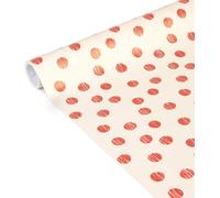 Un Rouleau De Papier Cadeau - Papier Affiche 80g - Dimensions : 5mx35cm (Spécial Petite Largeur) - Motif : Pois - Emballage Cadeau, Idéal Pour Les Petits Emballages
