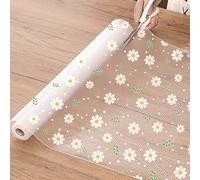 Un rouleau de tapis à motif de camélia imperméables, doublures de tiroirs, tapis de réfrigérateur antidérapants, tapis de réfrigérateur en EVA imperméables, doublures d'armoires et sets de table simpl