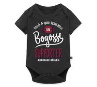 Un Rugby Bogosse Supporter Bordeaux-Bègles Body Manches Courtes Bébé Bio