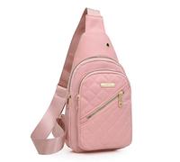 Un sac à bandoulière streetwear sportif pour une fille coréenne, Rose, Taille unique