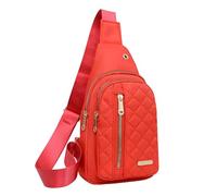 Un sac à bandoulière streetwear sportif pour une fille coréenne, rouge, Taille unique