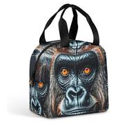 Un sac à déjeuner Gorilla pour homme et femme, sac fourre-tout isotherme portable avec poignée, étanche et réutilisable, pour le travail, le pique-nique, les voyages