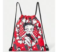 Un sac à dos à cordon coulissant thème Betty Boop, polyvalent dans de multiples scénarios, avec une grande capacité, super léger, durable, polyvalent, pratique, élégant, minimaliste, décontracté, faux