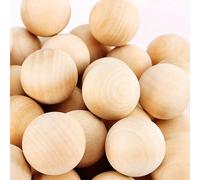 Un Sac De Balles En Bois Dur, De Nombreux Sacs De Balles En Bois Rondes Non Finies, Utilisant Du Bois Naturel, Petites Billes De La Taille D'une Bille, Utilisées Pour L'artisanat Et Les Projets De Bri