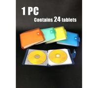 Un sac de rangement portable pour 24 disques, organisateur de rangement CD/DVD, étui de transport pour supports, sac de rangement pour disques Blu-Ray, album photo et étui de transport disponible en q