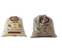 Un sachet de 1 kilogramme de copeaux de savon de marseille nature blanc et huile d'olive le sérail.