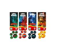 Un Sachet de 20 Billes + 1 Calot à thème pour Enfant (Warriors) - (1 Sachet aléatoire Parmi Les 4 de la Collection)