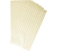 Un Sachet De 50 Pochettes Kraft - 16x30+5cm - Motif : Étoiles - Idéal Pour : Confiseries, Bonbons, Cupcakes, Livre, Bijoux, Emballage Cadeaux, Pochette Cadeau Kraft