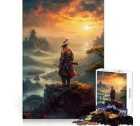 Un samouraï tapi dans Les Montagnes Puzzle Difficile de 1000 pièces pour Adultes Jeu intellectuel Moments de détente Découpe de qualité Cadeau raffiné (38x52cm)