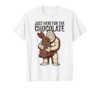 Un Sasquatch drôle est là pour Chocolate Bigfoot Easter T-Shirt