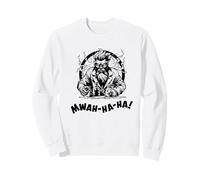 Un Scientifique Fou au Travail dans Un Laboratoire Evil Laughter N/B Sweatshirt