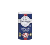 Un sel authentique au quotidien avec LE GUERANDAIS Sel fin de Guérande Label Rouge, récolté à la main sans additif, boîte de 125g - Lot de 4