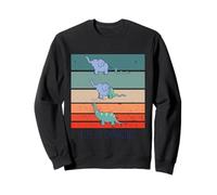 Un Serpent Mange Un éléphant et Devient Un Dinosaure Sweatshirt