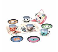 Un Service De Thé Avec Des Sons Et Des Animaux
