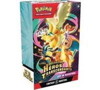 Un set pokemon bundle de 6 boosters - me2.5 méga-évolution - héros transcendants - cartes à collectionner française