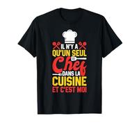 Un Seul Chef Ici C'Est Moi Cuisine Cuisinier Homme Cadeau T-Shirt