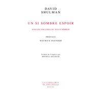 Un si sombre espoir Sur les collines du sud d’Hébron - David Dean Shulman - Seuil - broché - Biographie