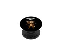 Un Singe drôle voit Un Dicton avec Un Singe de Dessin animé Qui agite PopSockets PopGrip Adhésif
