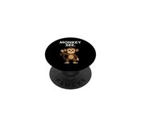 Un Singe drôle voit Un Dicton avec Un Singe de Dessin animé Qui agite PopSockets PopGrip Adhésif