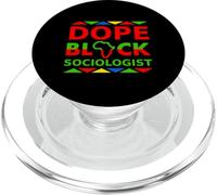 Un sociologue Noir de Dope, Fier de sa carrière Professionnelle Noire PopSockets PopGrip pour MagSafe