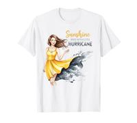 Un Soleil mêlé à Une Petite Femme confiante Face aux ouragans T-Shirt