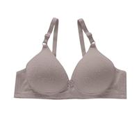Un soutien-gorge traditionnel pour femme avec un bonnet fin, une petite poitrine et un soutien-gorge sans armatures pour femme, Cendré clair, XL