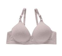 Un soutien-gorge traditionnel pour femme avec un bonnet fin, une petite poitrine et un soutien-gorge sans armatures pour femme, rose clair, S