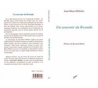 Un souvenir du Rwanda - Jean-Marie Milleliri - L'harmattan - broché - Livre