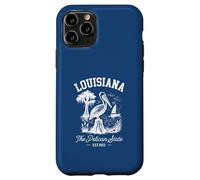 Un Souvenir Vintage de Louisiane Pelican at The Swamp Coque pour iPhone 11 Pro