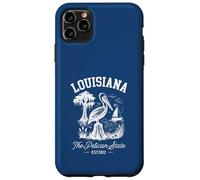 Un Souvenir Vintage de Louisiane Pelican at The Swamp Coque pour iPhone 11 Pro Max