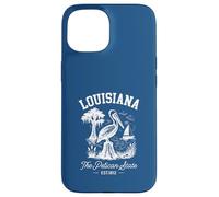 Un Souvenir Vintage de Louisiane Pelican at The Swamp Coque pour iPhone 15