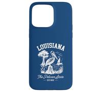 Un Souvenir Vintage de Louisiane Pelican at The Swamp Coque pour iPhone 15 Pro Max