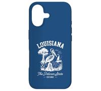 Un Souvenir Vintage de Louisiane Pelican at The Swamp Coque pour iPhone 17