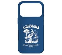 Un Souvenir Vintage de Louisiane Pelican at The Swamp Coque pour iPhone 17 Pro