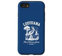 Un Souvenir Vintage de Louisiane Pelican at The Swamp Coque pour iPhone SE (2020) / 7/8