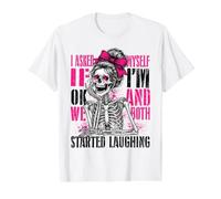 Un Squelette Marrant m'a posé la Question, « OK », et J'Ai T-Shirt Graphique avec Valeur, Homme, Blanc, L