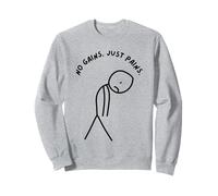 Un Stick Man drôle et Triste sans Gains. Juste des douleurs. Sweatshirt