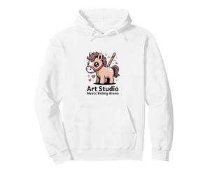 Un Studio d'art Kawaii Pony Rencontre Un Cheval d'arène d'équitation Sweat à Capuche