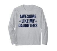 Un Style rétro Amusant, comme Mes Filles, pour Les Papas et Les Mamans Fiers Manche Longue