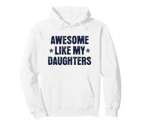 Un Style rétro Amusant, comme Mes Filles, pour Les Papas et Les Mamans Fiers Sweat à Capuche