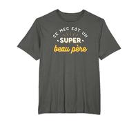 Un super beau père - cadeau humour beau-papa anniversaire T-Shirt