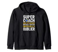 Un Super Coach Impossible à Oublier Merci Coach Idéal Sweat à Capuche