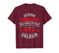 Un Super Formateur ne vieillit Pas Cadeau Formateur T-Shirt, Homme, Marron, XL