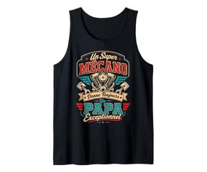 Un Super Mécano Papa Exceptionnel Humour Cadeau Mécanicien Débardeur